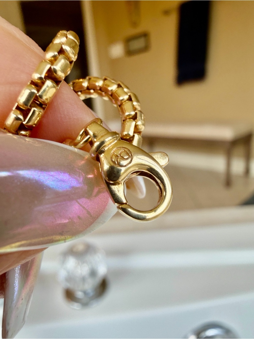 David Yurman 18 karat gold wheat necklace - Picture 5 of 6